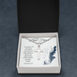 To my Dear Friend: Artisan Crafted Cross Necklace with Ball Chain & Heartfelt Message Card, Meaningful Jewelry Gift