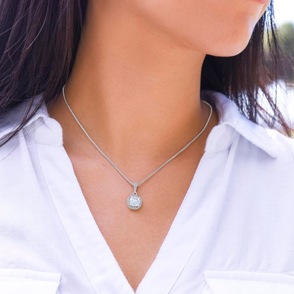 To My Best Friend, Eternal Hope Necklace with Graduate Message Card, Meaningful Jewelry Gift
