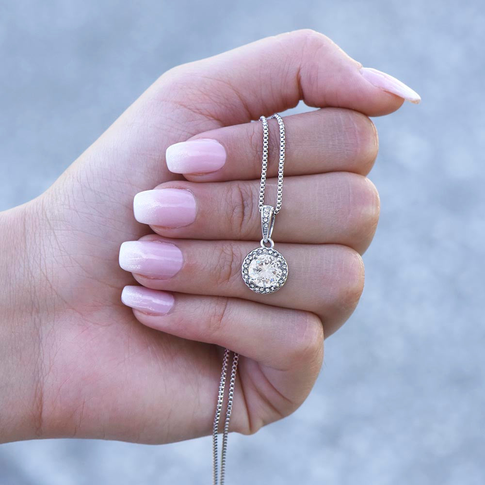 To My Best Friend, Eternal Hope Necklace with Graduate Message Card, Meaningful Jewelry Gift