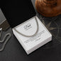 To My Dad: Cuban Link Chain with Birthday Message Card, Meaningful Jewelry Gift