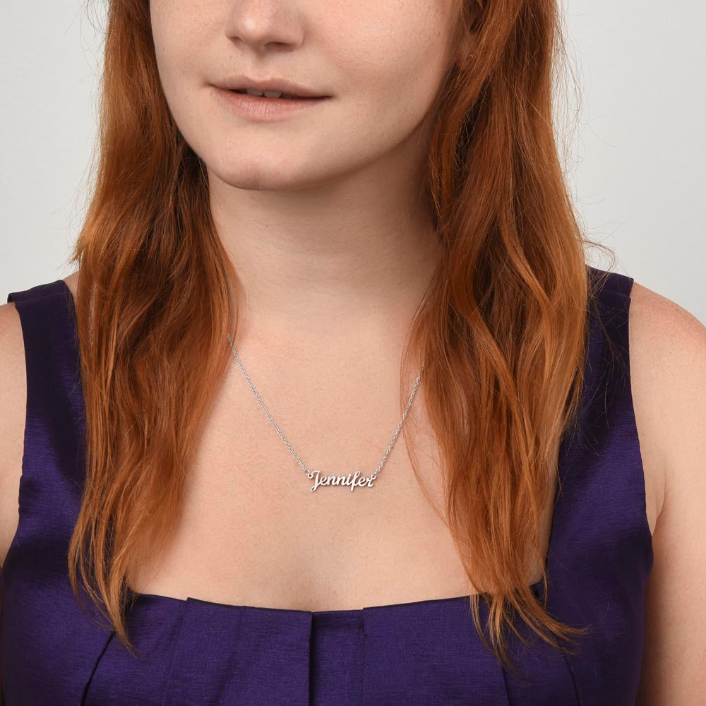 Custom Name Necklace, Meaningful Jewelry Gift