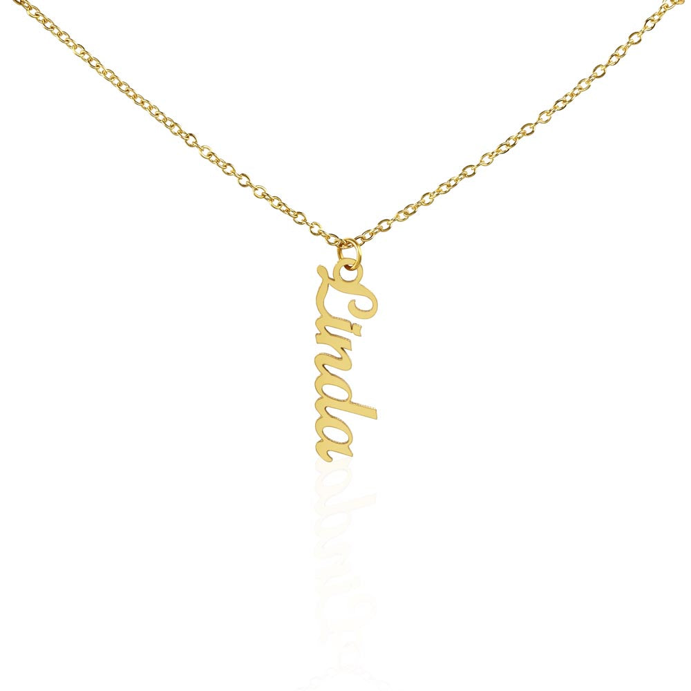 Personalized Multi Vertical Name Necklace, Meaningful Jewelry Gift