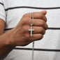 To My Husband: Personalized Cross Necklace with Snake Chain & Birthday Message Card, Meaningful Jewelry Gift