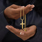 To My Son: Personalized Cross Necklace with Birthday Message Card, Meaningful Jewelry Gift