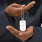 To My Husband: Luxury Graphic Dog Tag Necklace with heartfelt message