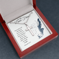 To my Dear Friend: Artisan Crafted Cross Necklace with Ball Chain & Heartfelt Message Card, Meaningful Jewelry Gift