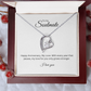 To My Soulmate: Eternal Love Necklace with Anniversary Message Card, Meaningful Jewelry Gift