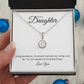 To My Daughter: Eternal Hope Necklace with Graduate Message Card, Meaningful Jewelry Gift