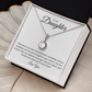 To My Daughter: Eternal Hope Necklace with Inspirational Message Card