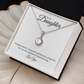 To My Daughter: Eternal Hope Necklace with Graduate Message Card, Meaningful Jewelry Gift