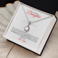To my Daughter, Eternal Hope Necklace with Heartfelt Message Card, Meaningful Jewelry Gift