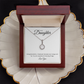 To My Daughter: Eternal Hope Necklace with Graduate Message Card, Meaningful Jewelry Gift