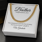 To My Brother, Cuban Link Chain with Graduation Message Card, Meaningful Jewelry Gift