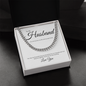 To My Husband: Cuban Link Chain with Heartfelt Message Card