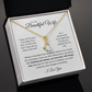 To my Wife, Alluring Beauty Necklace, Heartfelt Message Card, Meaningful Jewelry Gift