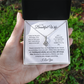 To my Wife, Alluring Beauty Necklace, Heartfelt Message Card, Meaningful Jewelry Gift
