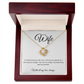 To My Wife Love Knot Necklace - Romantic Gift with Heartfelt Message Card