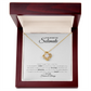 To my Soulmate, Love Knot Necklace with Heartfelt Message Card, Meaningful Jewelry Gift