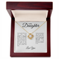 To my Daughter: Love Knot Necklace with Heartfelt Message Card, Meaningful Jewelry Gift