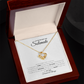To my Soulmate, Love Knot Necklace with Heartfelt Message Card, Meaningful Jewelry Gift