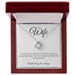 To My Wife Love Knot Necklace - Romantic Gift with Heartfelt Message Card