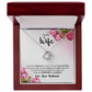 To My Wife, Love Knot Necklace with Limited Edition Heartfelt Message Card, Romantic Jewelry Gift