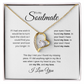 To My Soulmate: Forever Love Necklace with Birthday Message Card, Meaningful Jewelry Gift
