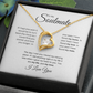 To My Soulmate: Forever Love Necklace with Birthday Message Card, Meaningful Jewelry Gift