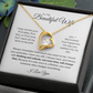 To my Wife, Forever Love Necklace, Heartfelt Message Card, Meaningful Jewelry Gift
