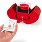 Love Knot Necklace with Red Heart Rose Box and Heartfelt Message Card, Meaningful Jewelry Gift
