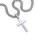 To My Husband: Personalized Cross with Cuban Link Chain & Birthday Message Card, Meaningful Jewelry Gift