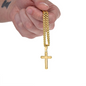 To My Husband: Personalized Cross with Cuban Link Chain & Birthday Message Card, Meaningful Jewelry Gift