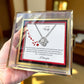 To My Wife: Love Knot Necklace with Rotating Rose Gift Box and Heartfelt Message Card, Meaningful Jewelry