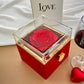 To My Wife: Love Knot Necklace with Rotating Rose Gift Box and Heartfelt Message Card, Meaningful Jewelry