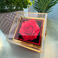 To My Wife: Love Knot Necklace with Rotating Rose Gift Box and Heartfelt Message Card, Meaningful Jewelry